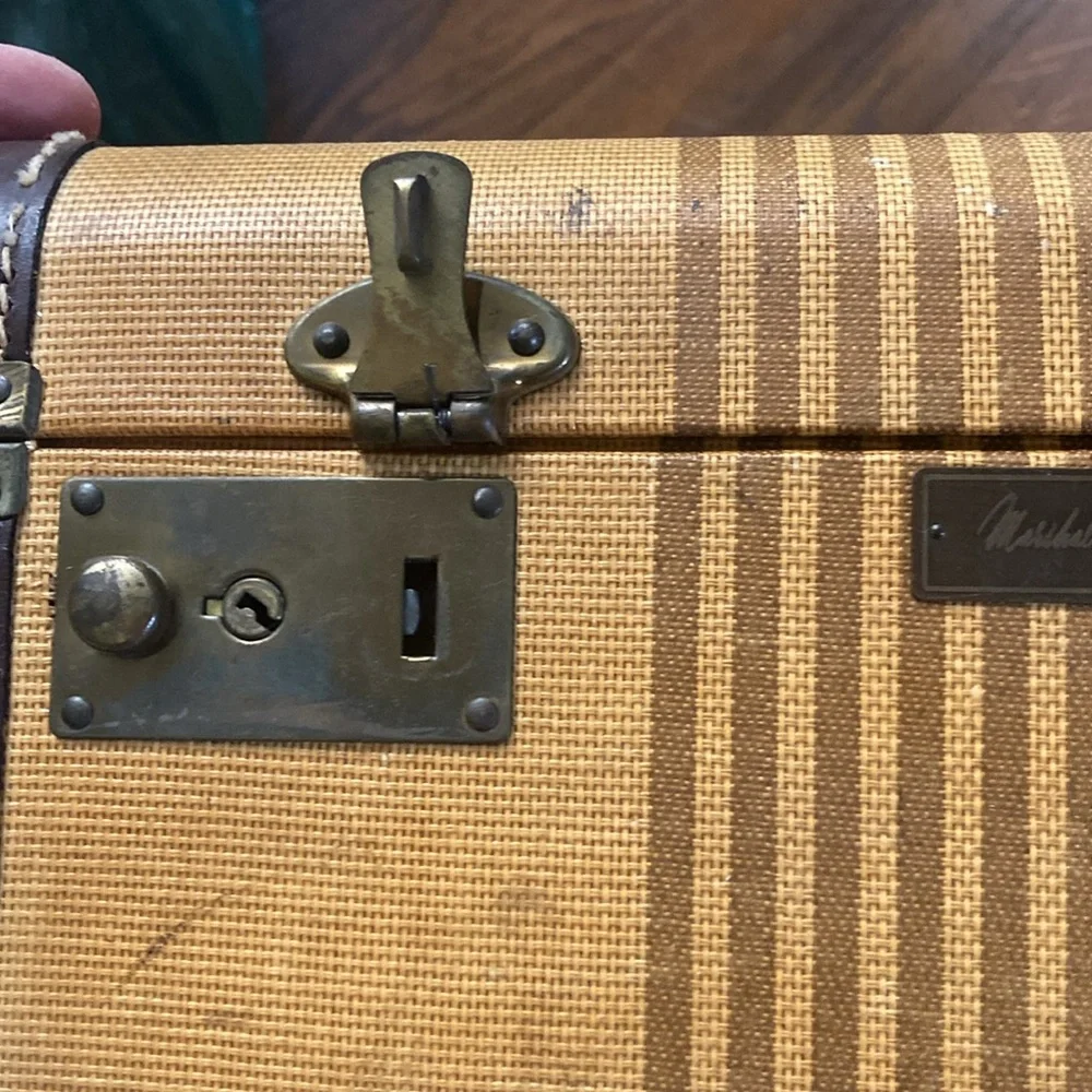 Marshall Fields Antique Train Case Luggage 1940’s?